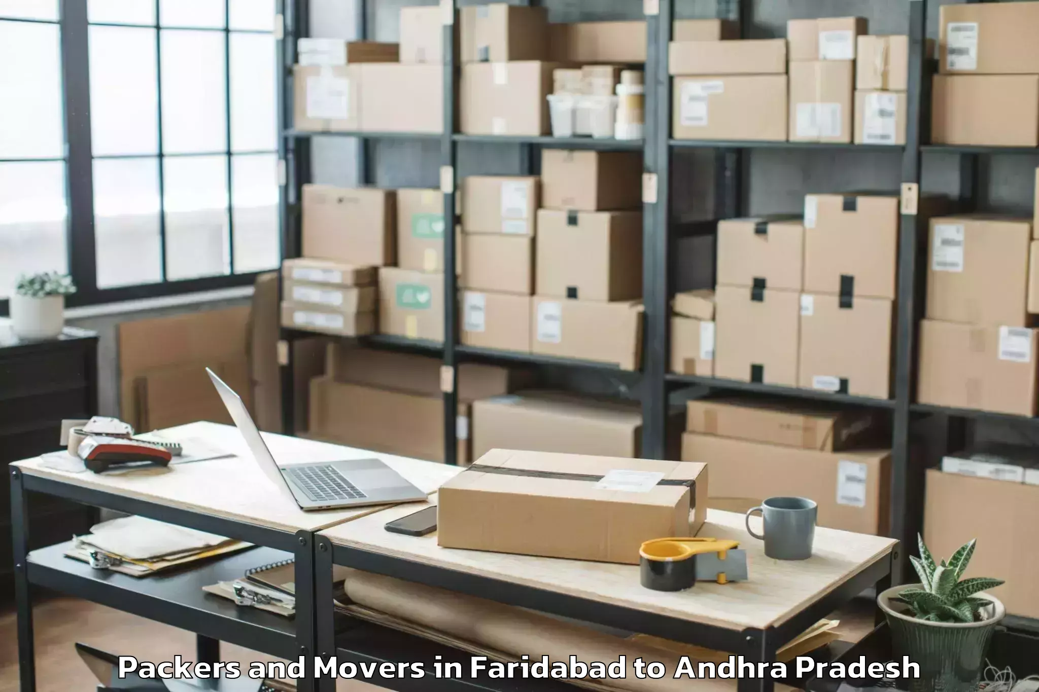 Professional Faridabad to Kotha Patnam Packers And Movers